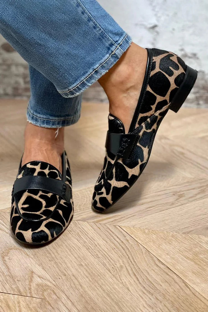 Hannah™ | Animal Print Loafers
