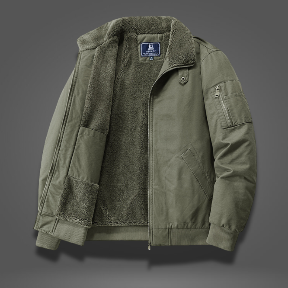 GRAHAM FLEECE BOMBER JACKET