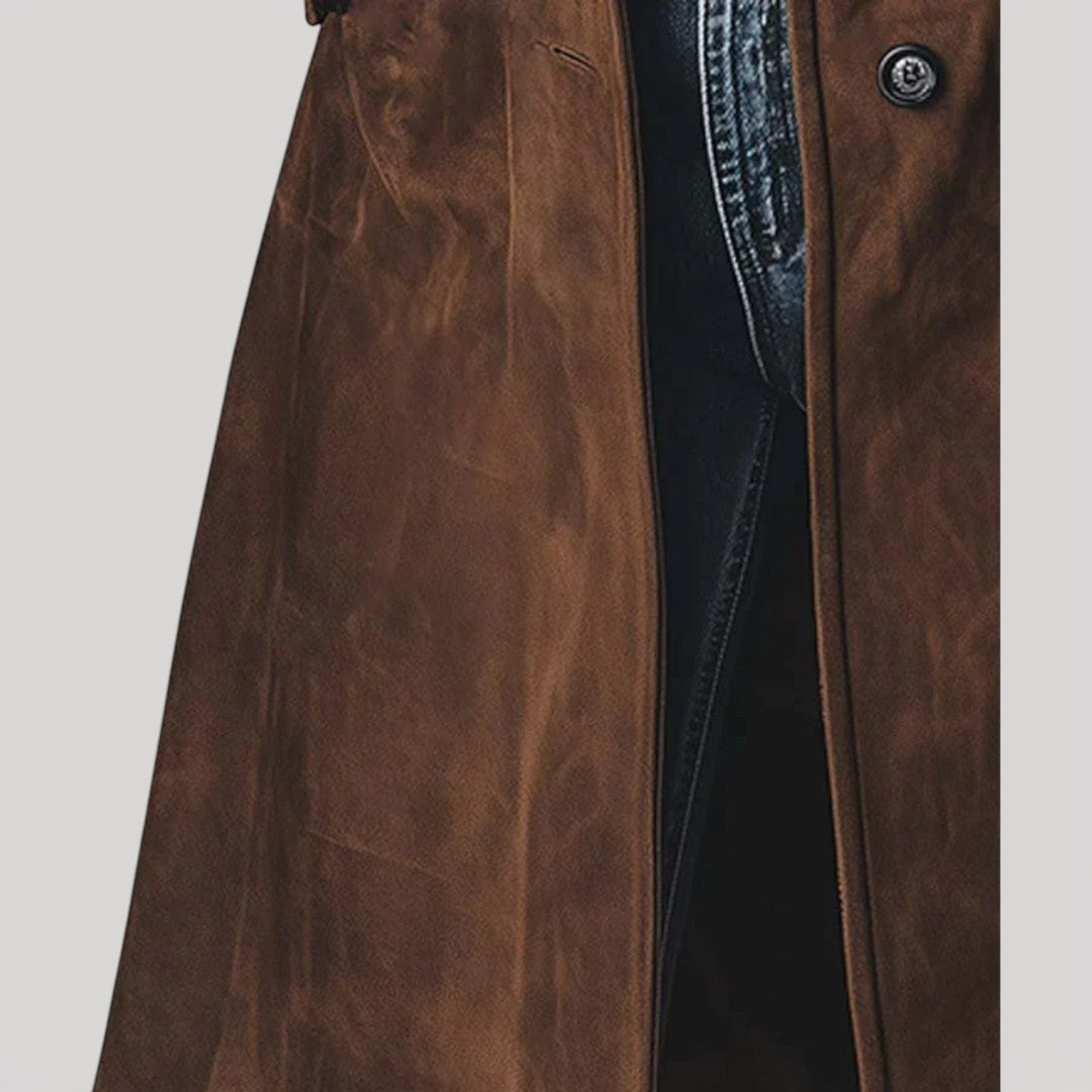 CARMEN – SUEDE TRENCH COAT