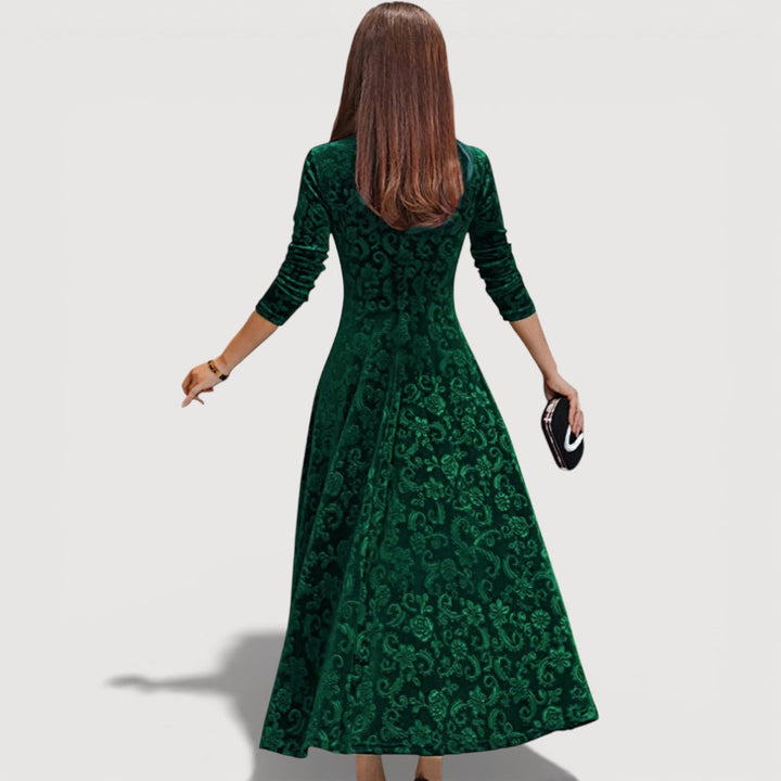 JILLIAN – ELEGANT VELVET DRESS