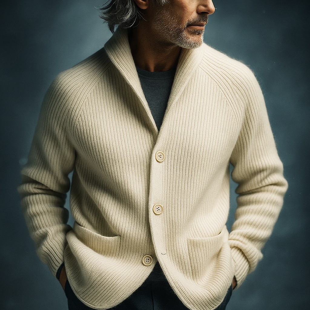 ALDRIC RIBBED CARDIGAN