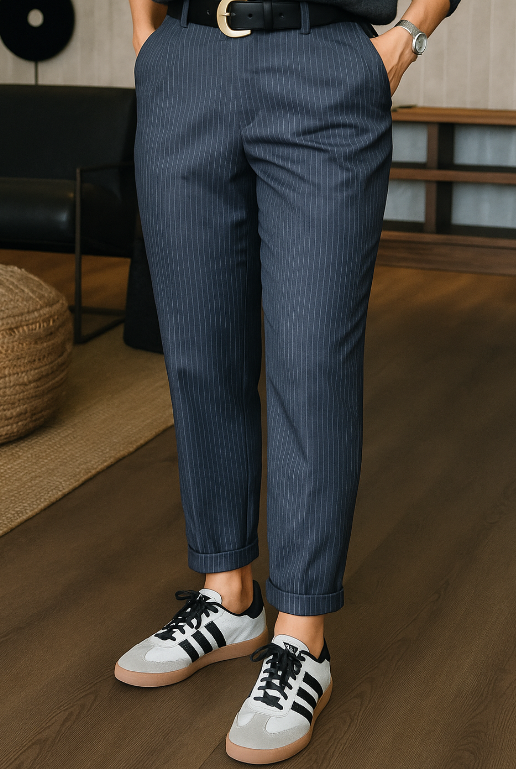 MATHILDA | ELEGANT, FIGURE-FLATTERING TROUSERS WITH STRIPES