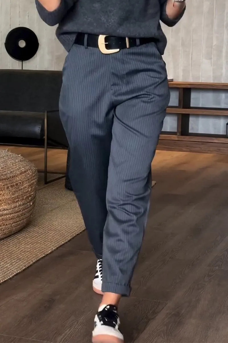 MATHILDA | ELEGANT, FIGURE-FLATTERING TROUSERS WITH STRIPES