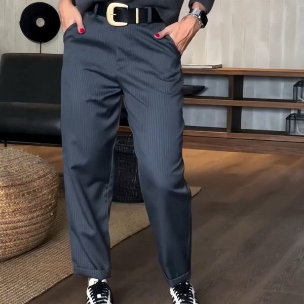 MATHILDA | ELEGANT, FIGURE-FLATTERING TROUSERS WITH STRIPES