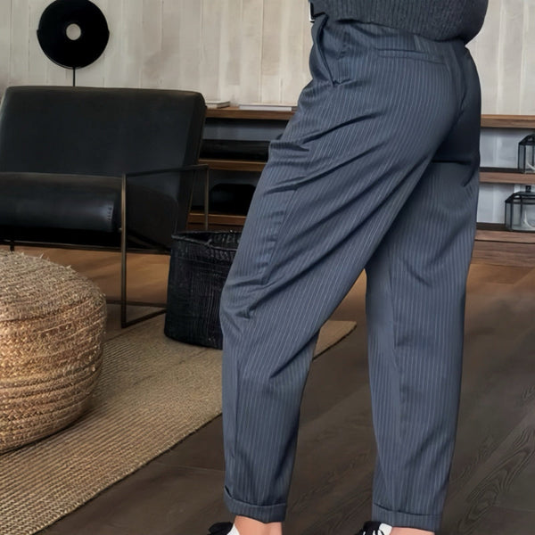 MATHILDA | ELEGANT, FIGURE-FLATTERING TROUSERS WITH STRIPES